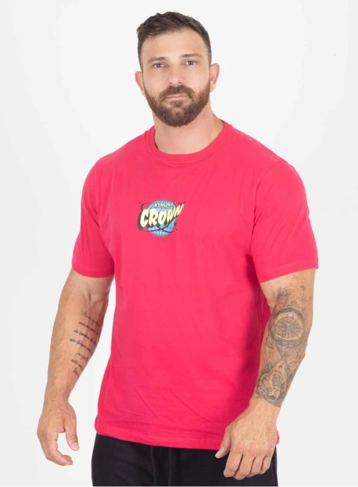 Camiseta Crown Training Orbit Rosa