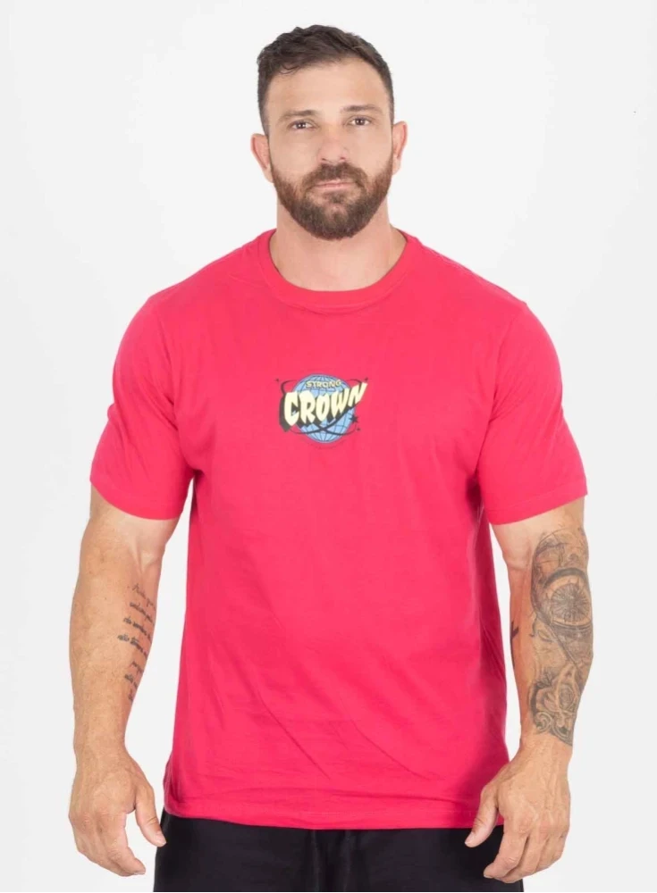 Camiseta Crown Training Orbit Rosa