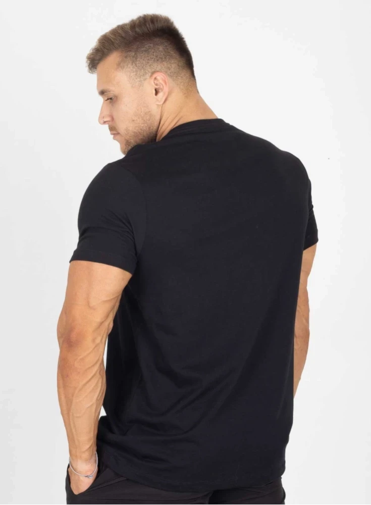Camiseta Crown Training Original Bordada Preta