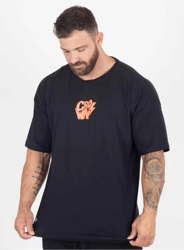 Camiseta Crown Training Over Shock Preta