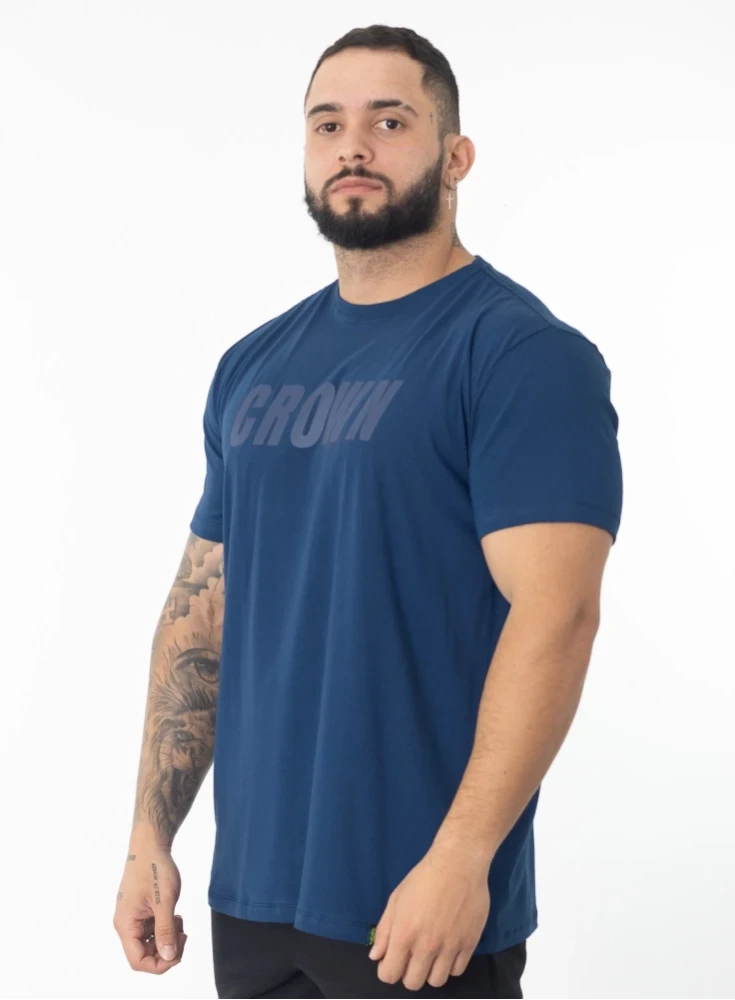 Camiseta Crown Training  Performance  Azul Marinho 