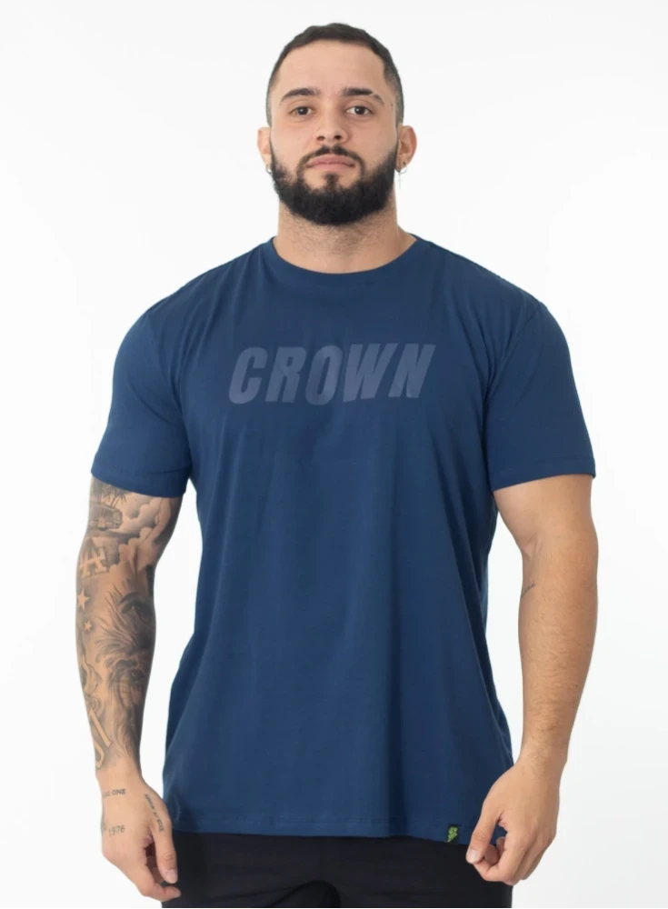 Camiseta Crown Training  Performance  Azul Marinho 