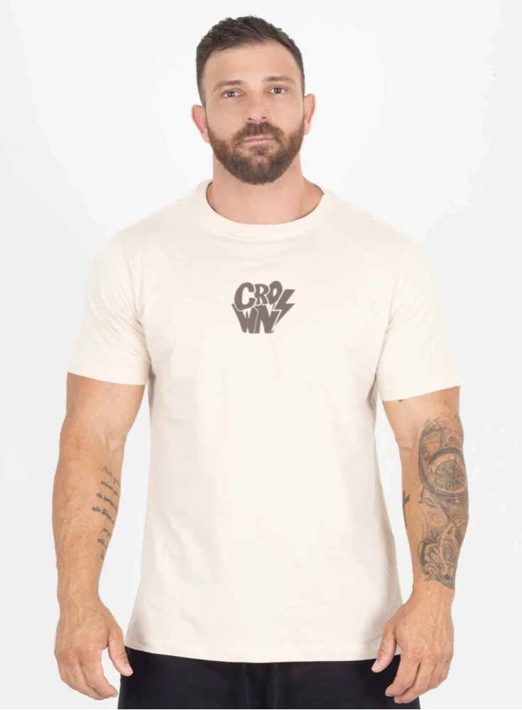 Camiseta Crown Training Shock Creme