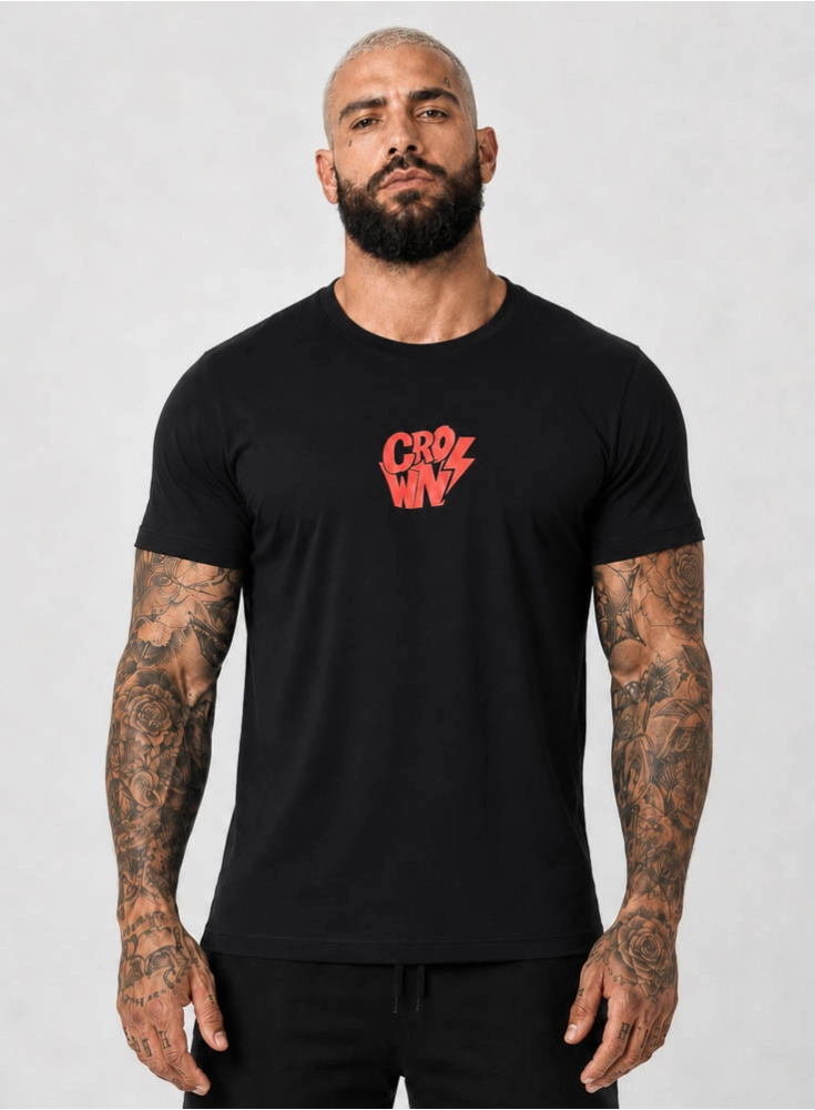 Camiseta Crown Training Shock Preta Camiseta Crown Training Shock Preta