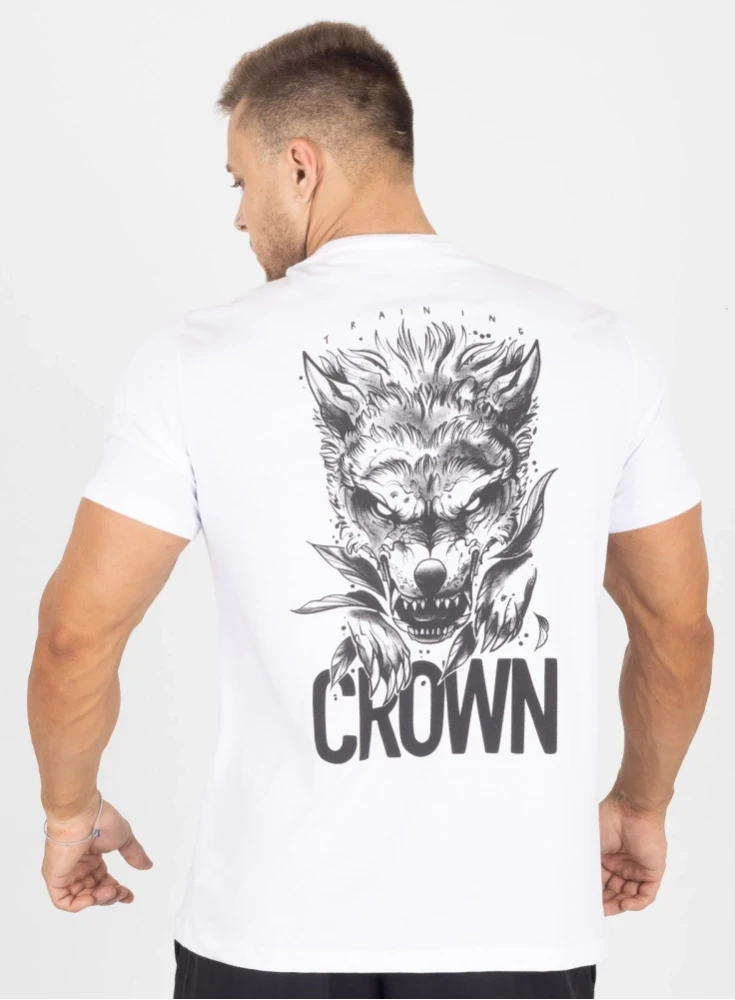Camiseta Crown Training Wolf  Branco 