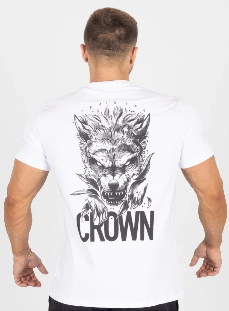 Camiseta Crown Training Wolf  Branco 