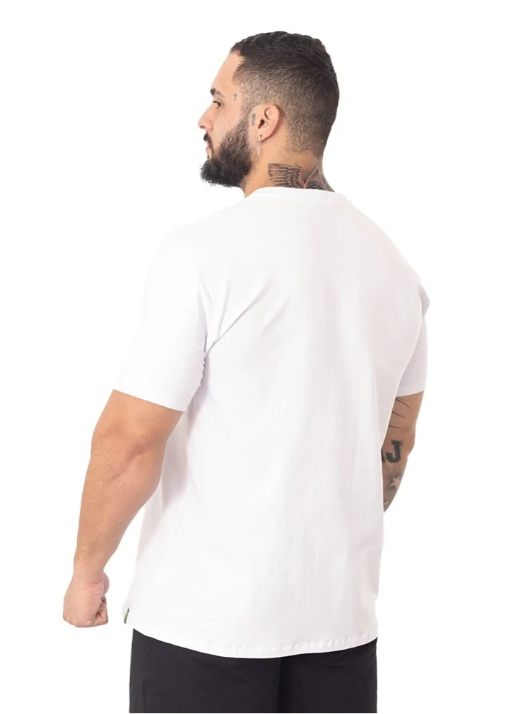 Camiseta Oversized Basica  Branco 