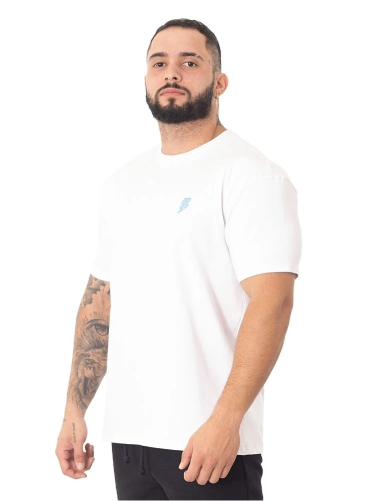 Camiseta Oversized Basica  Branco 