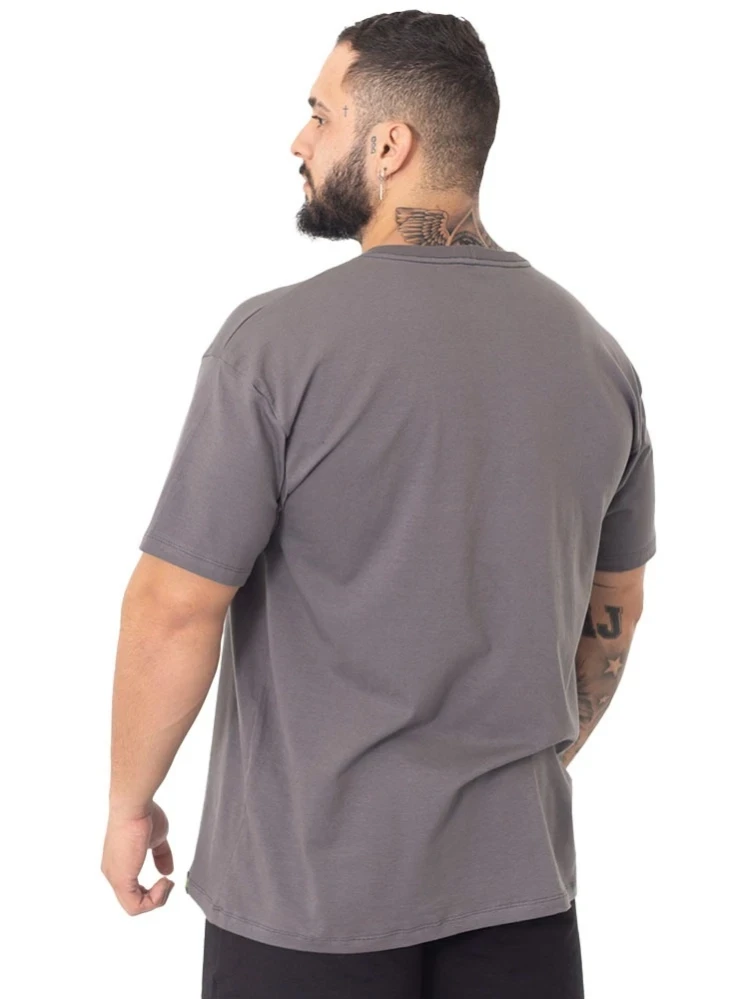 Camiseta Oversized Basica  Grafite 