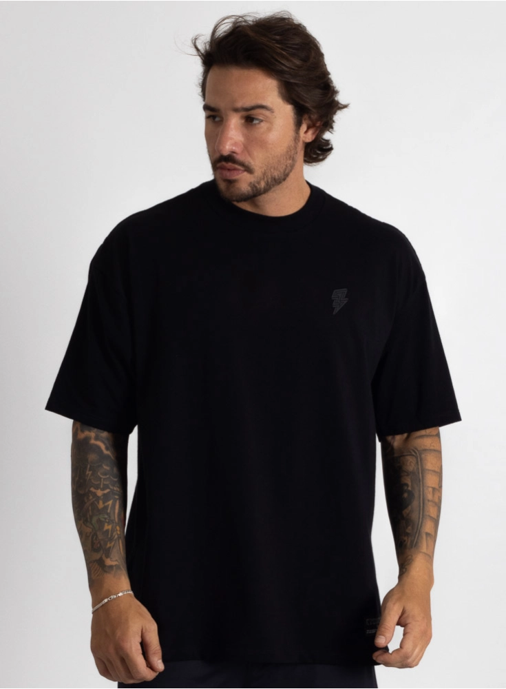 Camiseta Oversized Basica  Preto 