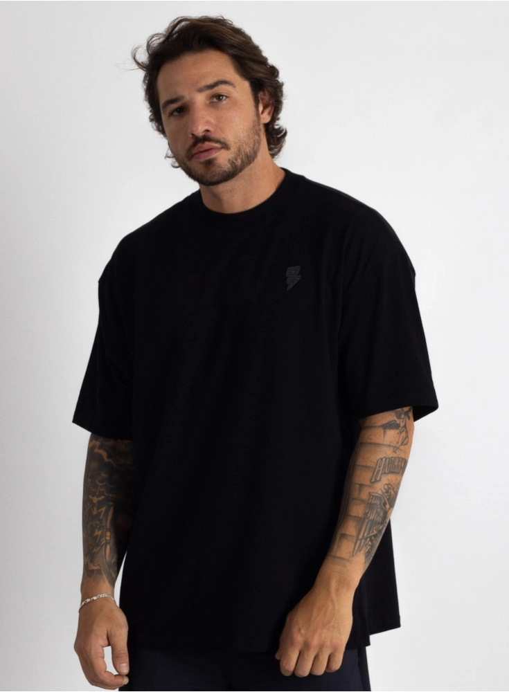 Camiseta Oversized Basica  Preto 