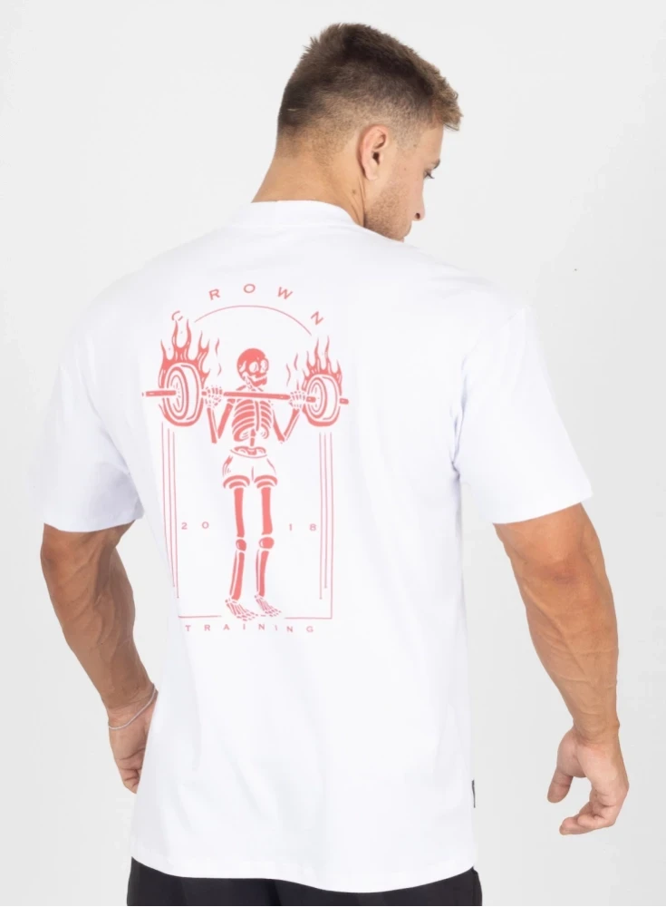 Camiseta Oversized Branca Blaze Reps