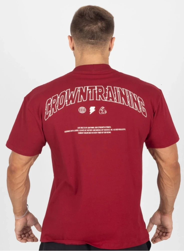 Camiseta Oversized Bordô Conquest