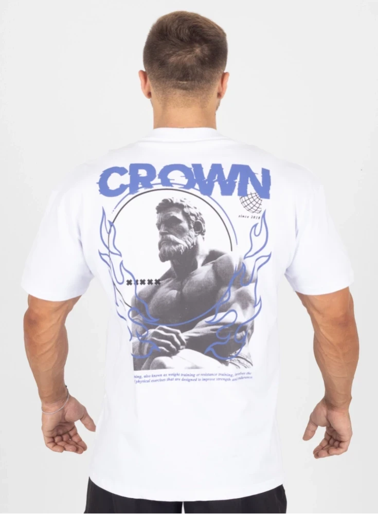 Camiseta Oversized Branca Greek
