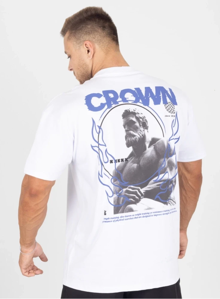 Camiseta Oversized Branca Greek