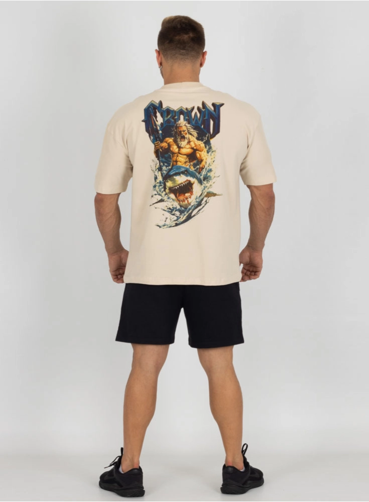 Camiseta Oversized Poseidon Creme