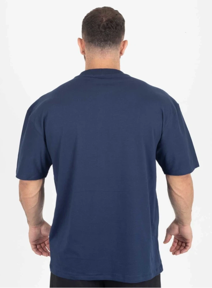 Camiseta Oversized Shock Azul Marinho