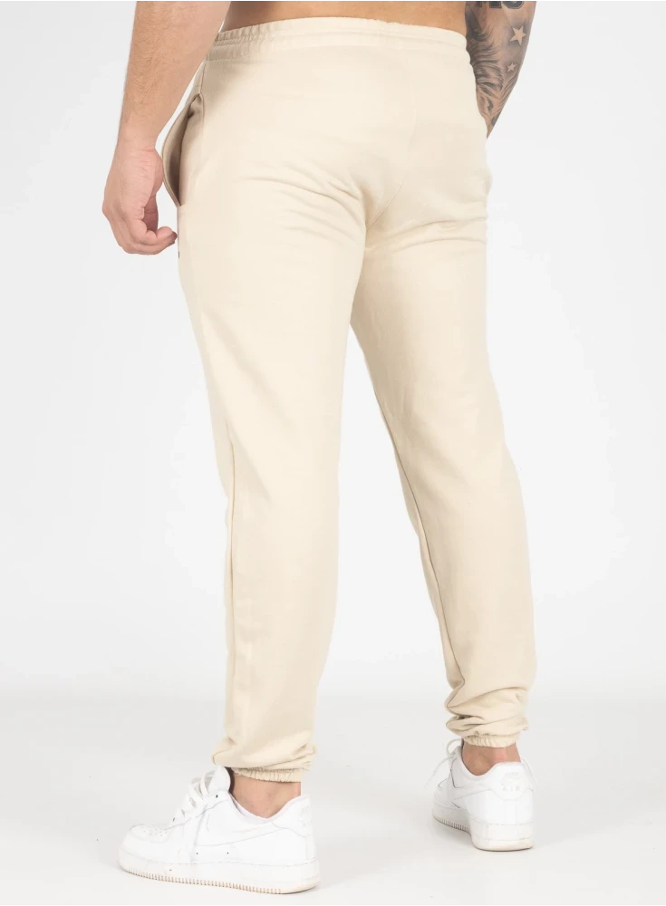 Calça Crown Training Moletom Slim Dark Creme Calça Crown Training Moletom Slim Dark Creme