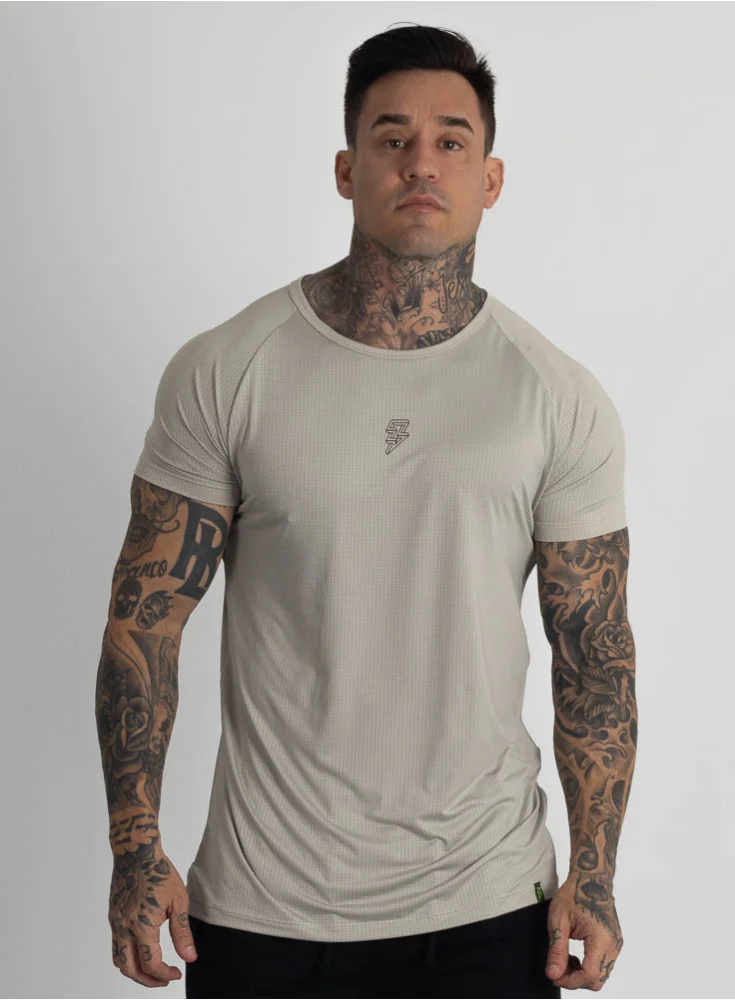 Camiseta Crown Dry Fit ice Logo Chalk