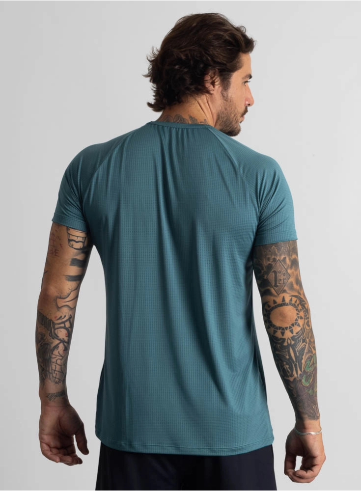 Camiseta Crown Dry Fit ice Raio Teal Camiseta Crown Dry Fit ice Raio Teal