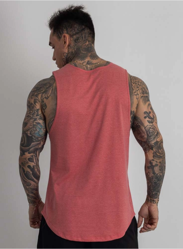 Regata Crown Tank Block Mescla Vermelho