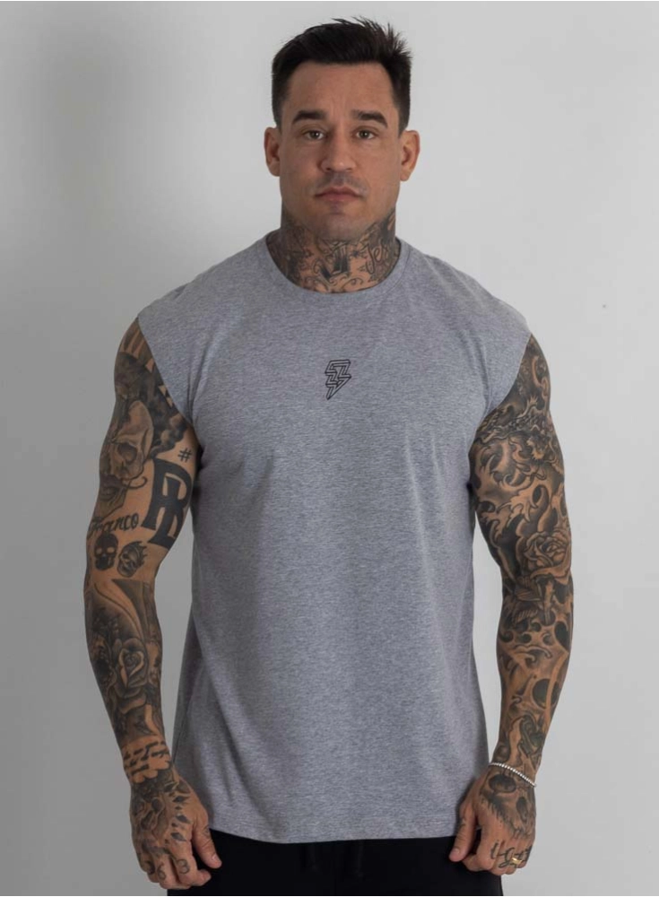 Regata Crown Japonesa Reta Bodybuilder Mescla Regata Crown Japonesa Reta Bodybuilder Mescla