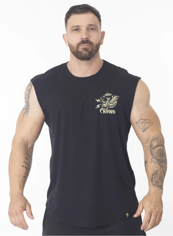 Regata Crown Japonesa Tigre Preta