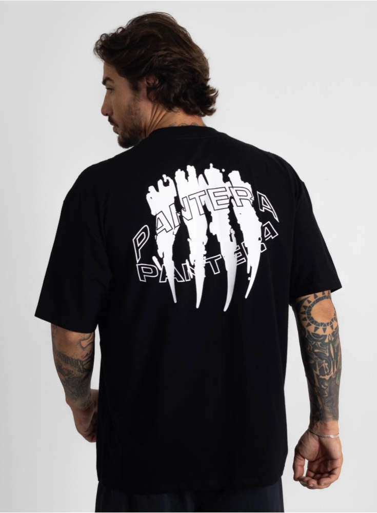 Camiseta Oversized Pantera Preta