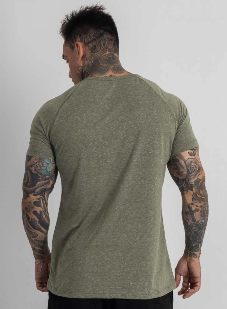 Camiseta Crown Training Classic Mescla Verde