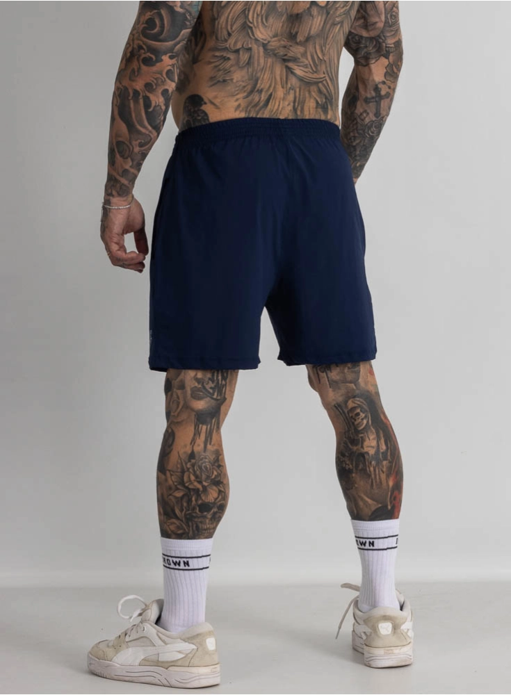 Bermuda Crown Poliamida Curta Classic Azul Marinho