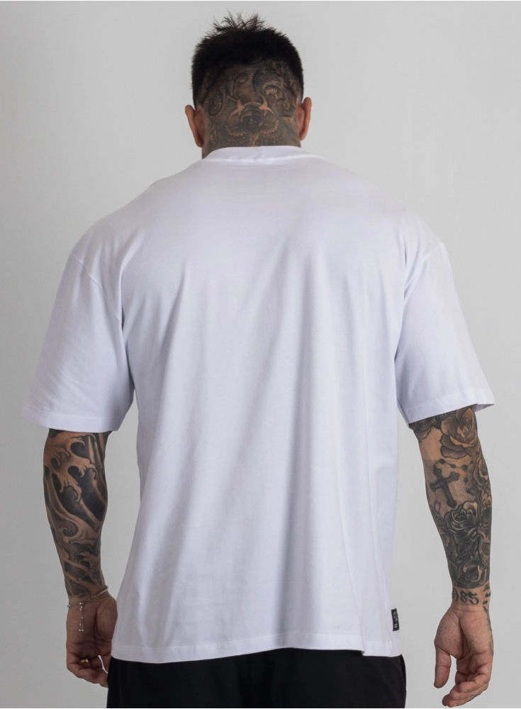 Camiseta Oversized Burn Branca