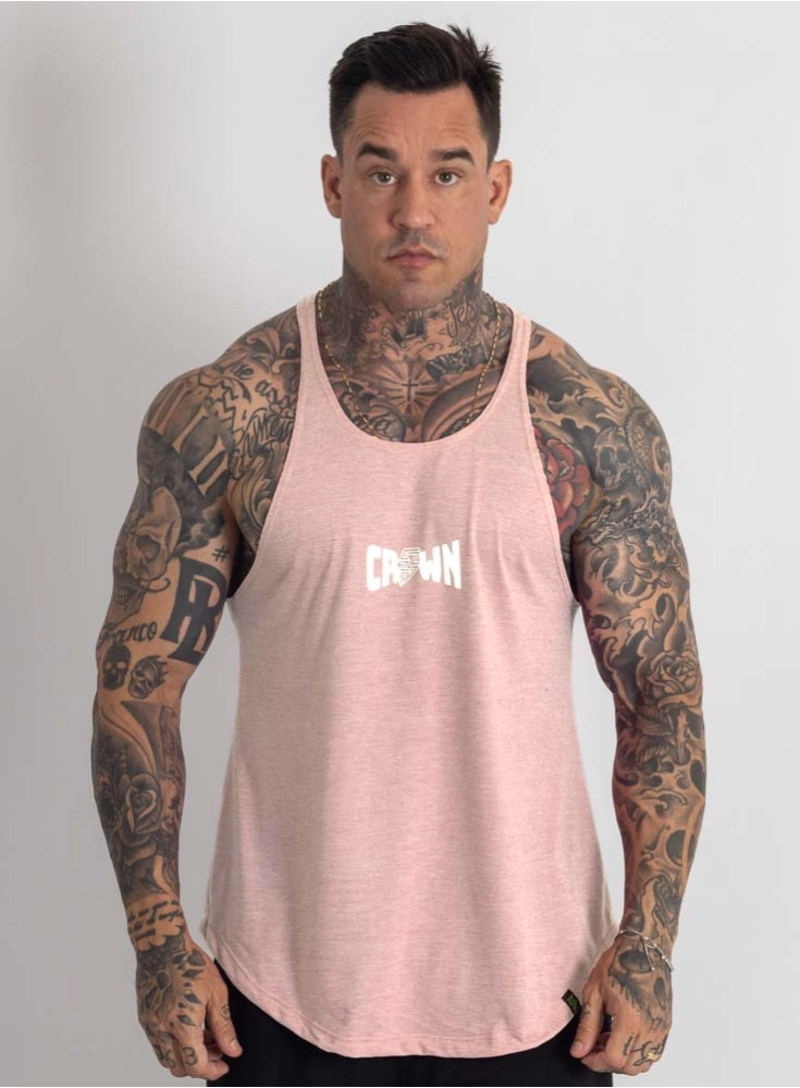 Regata Cavada Crown Core Mescla Rosa Claro Regata Cavada Crown Core Mescla Rosa Claro