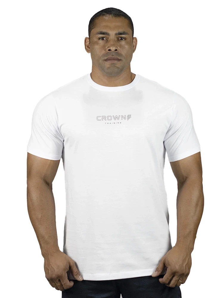 Camiseta Crown Training Strong Branca