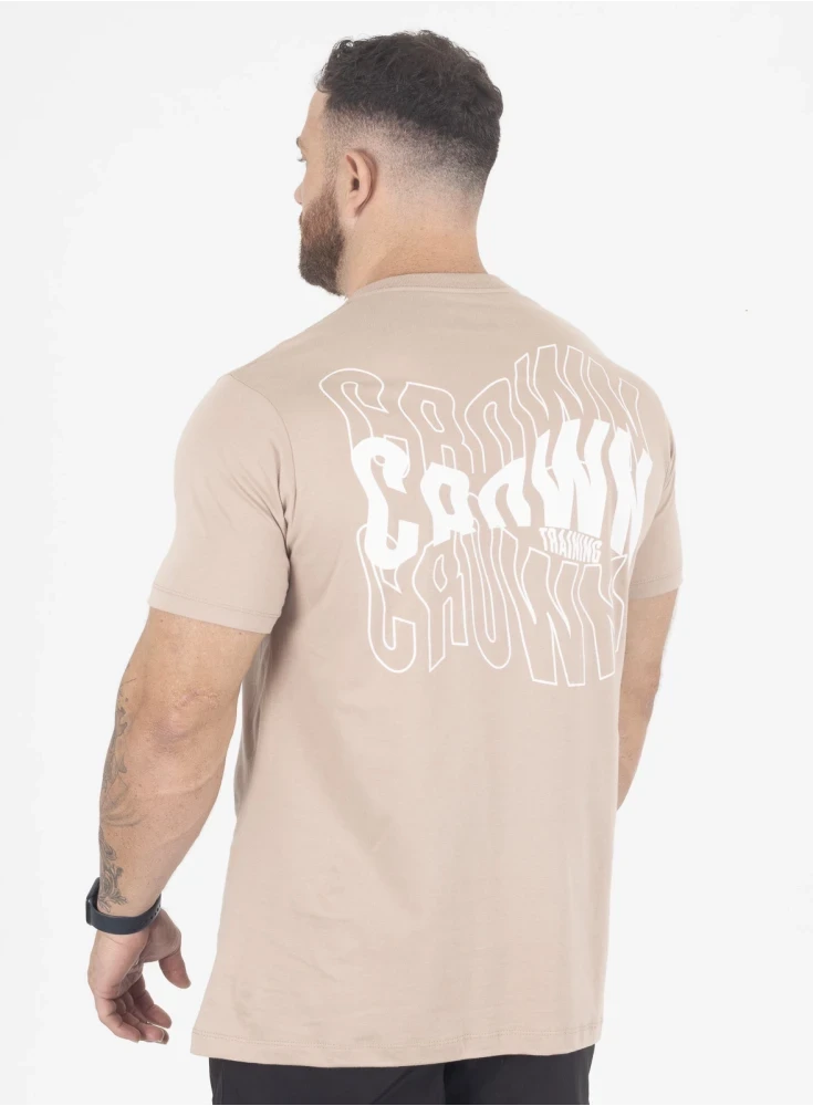 Camiseta Crown Training Wave  Areia 