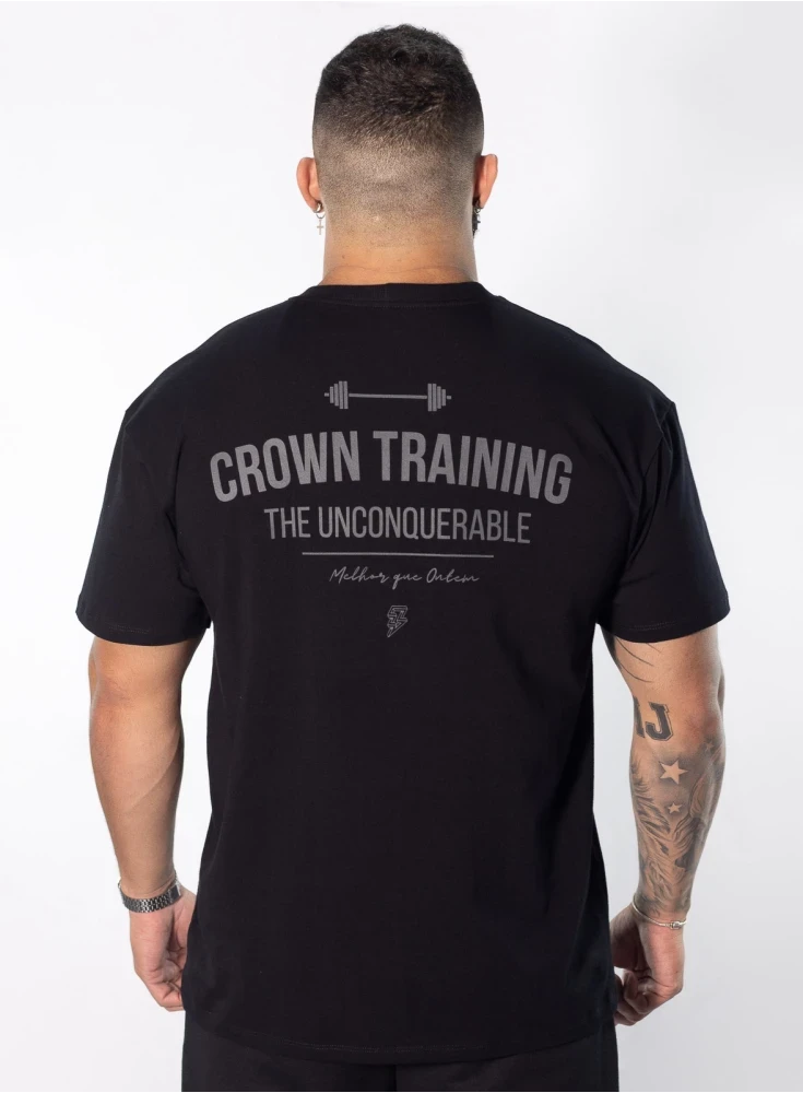 Camiseta Oversized Viciado no Pump Preta