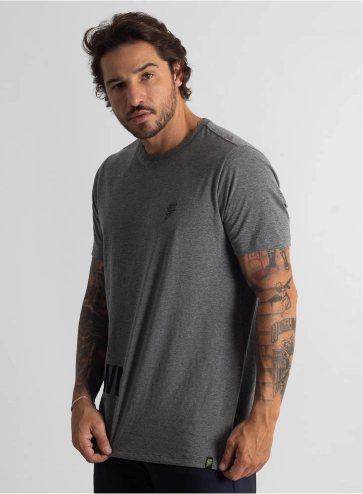 Camiseta Crown Training Trad Mescla Black