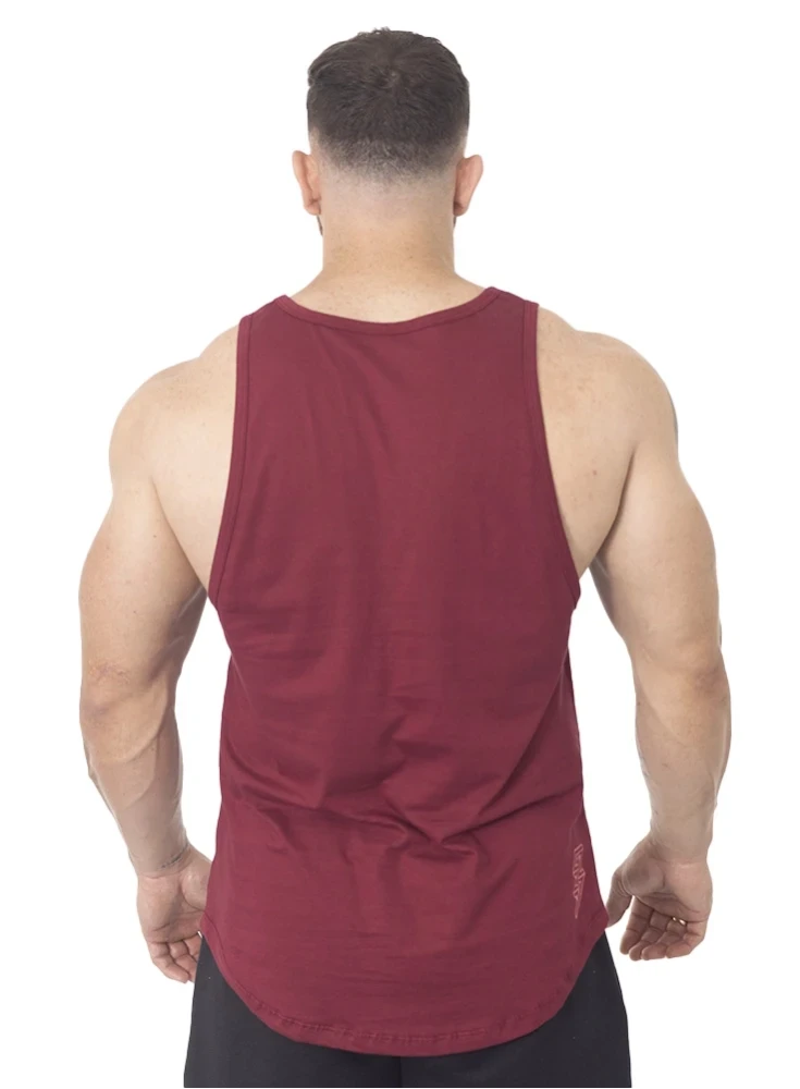 Regata Masculina Bordô Bodybuilder Crown Training