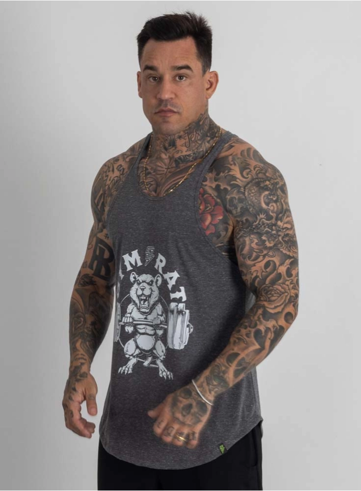 Regata Cavada Crown GymRat Mescla Black Regata Cavada Crown GymRat Mescla Black