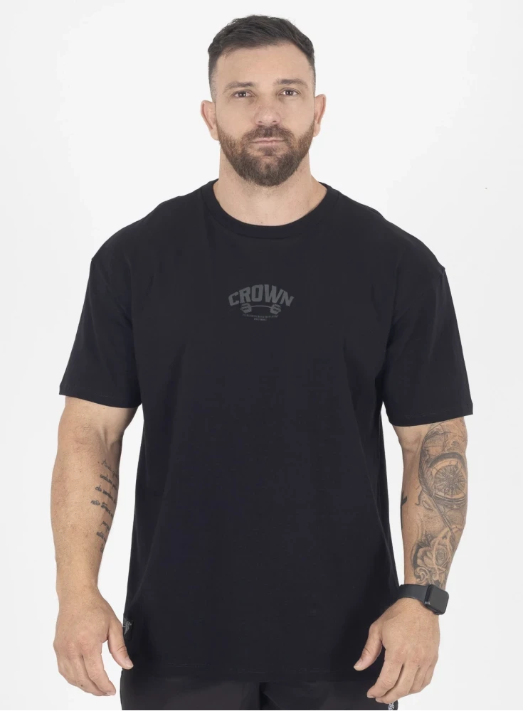 Camiseta Oversized Dumbbell  Preto 