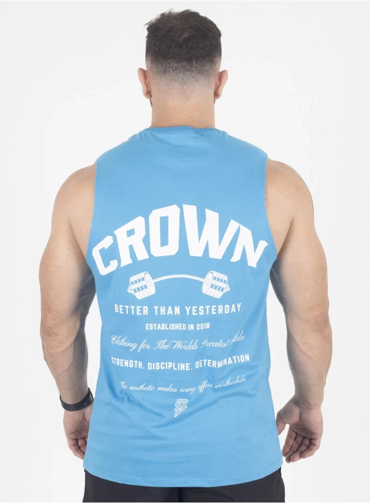Regata Crown New Tank Dumbbell  Azul 