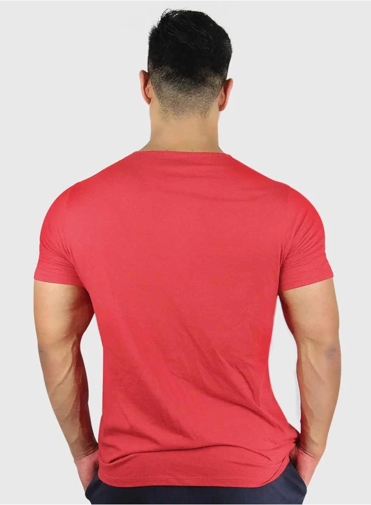 Camiseta Crown Training Bodybuilder Vermelha