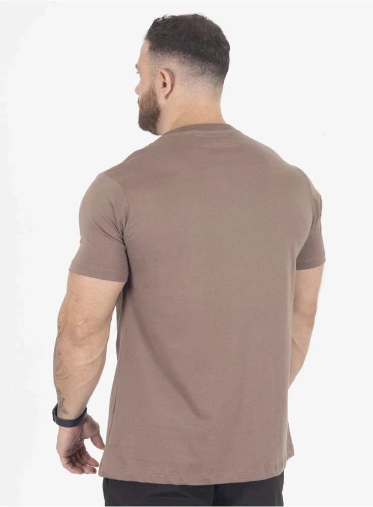 Camiseta Crown Training Bubble  Marrom Taupe 