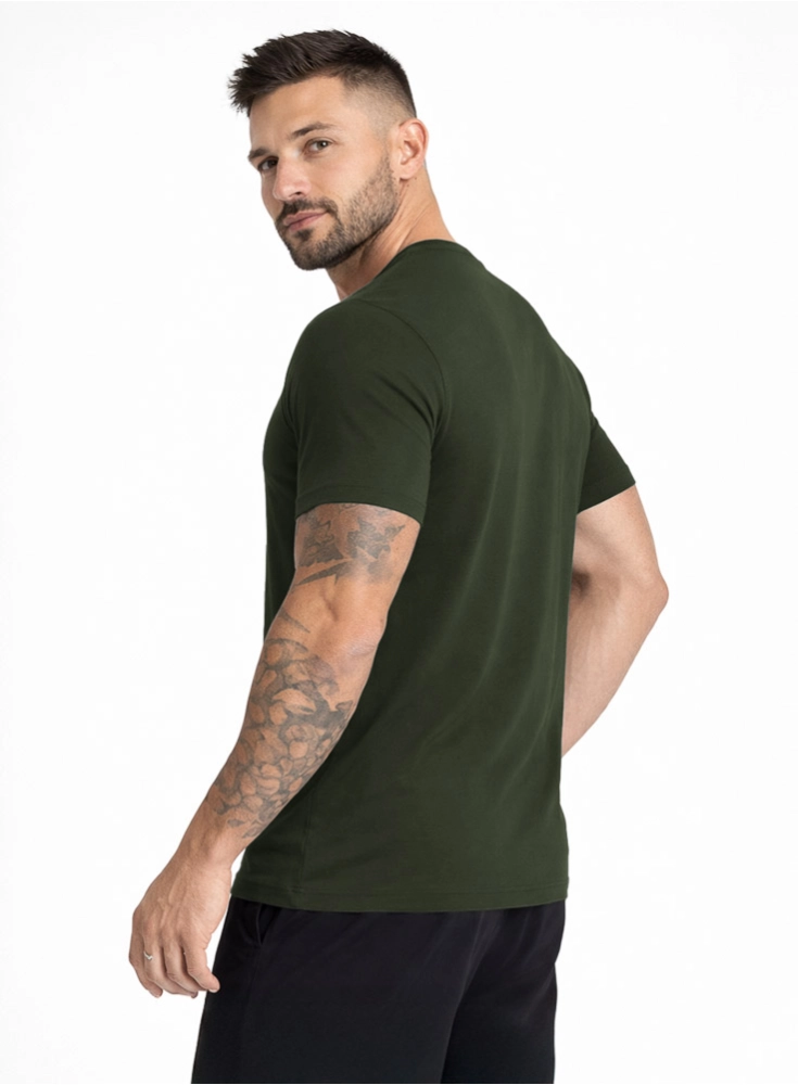 Camiseta Crown Tech Modal Verde Musgo