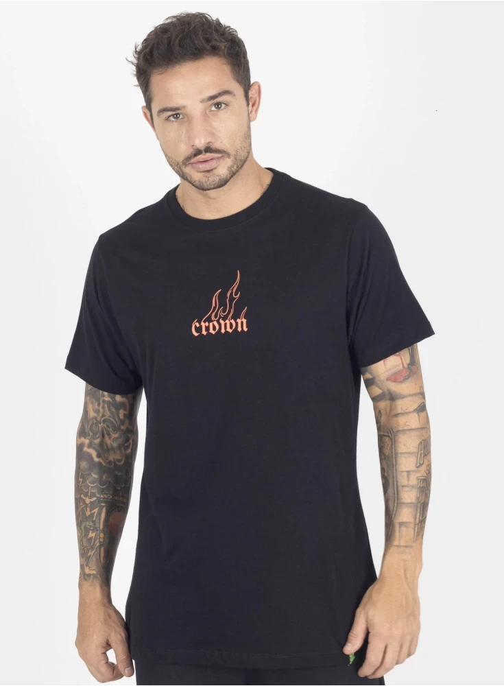 Camiseta  Crown Training Fire  Preto 