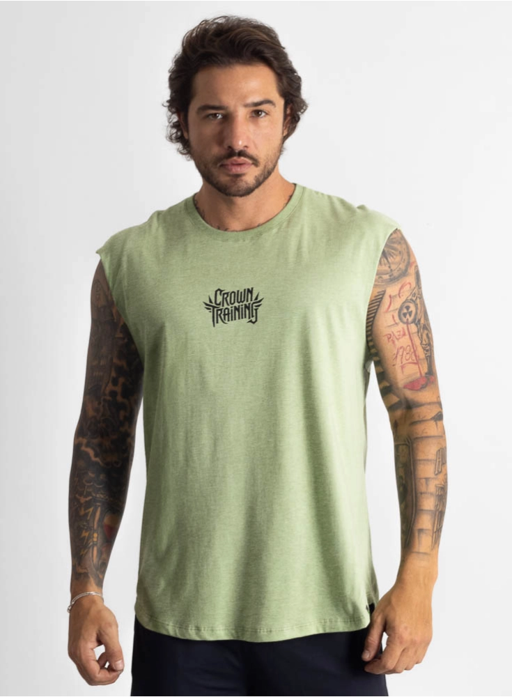 Regata Crown Japonesa Legacy Mescla Verde Regata Crown Japonesa Legacy Mescla Verde