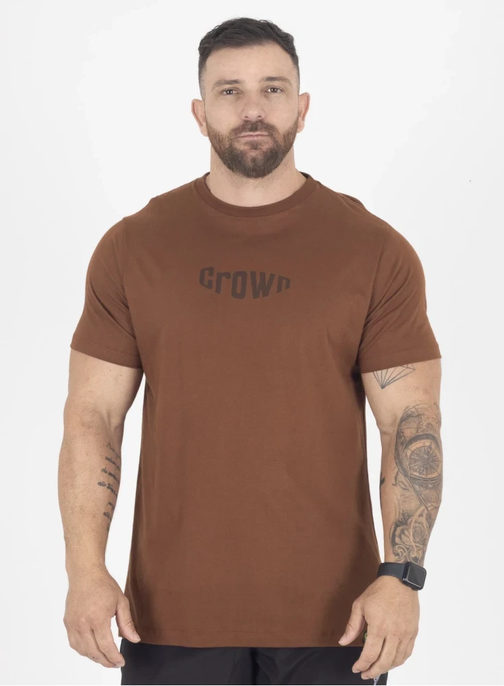 Camiseta Crown Training Bubble  Marrom 