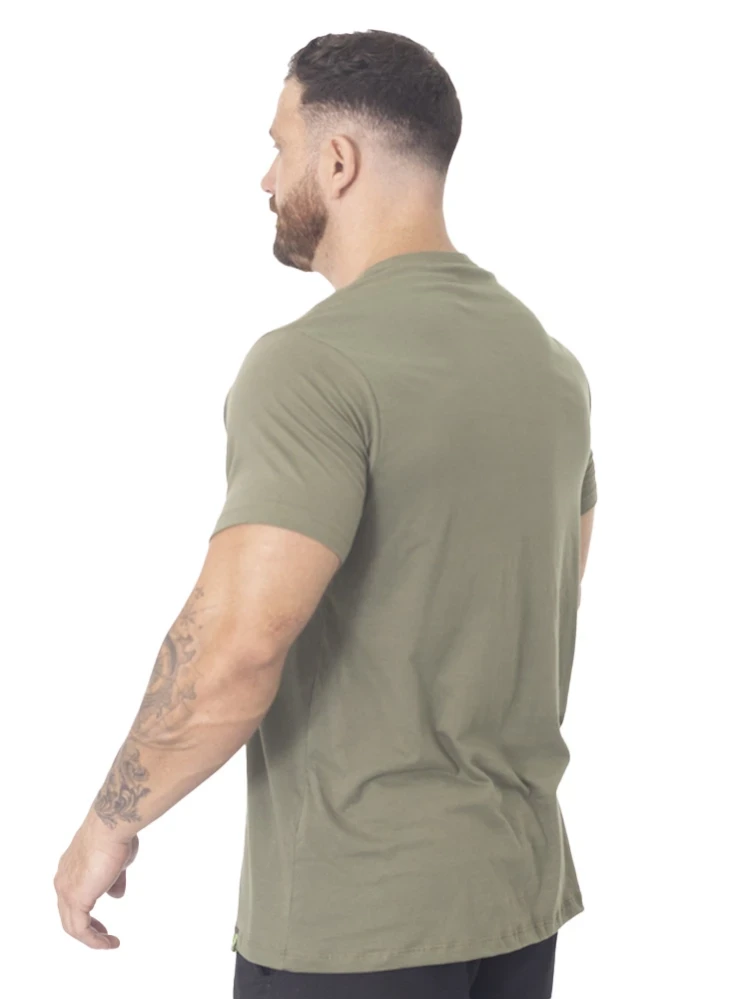 Camiseta Crown Training Bodybuilder  Verde Militar 