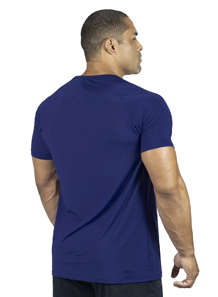 Camiseta Crown Dry Fit Lisa Azul Marinho