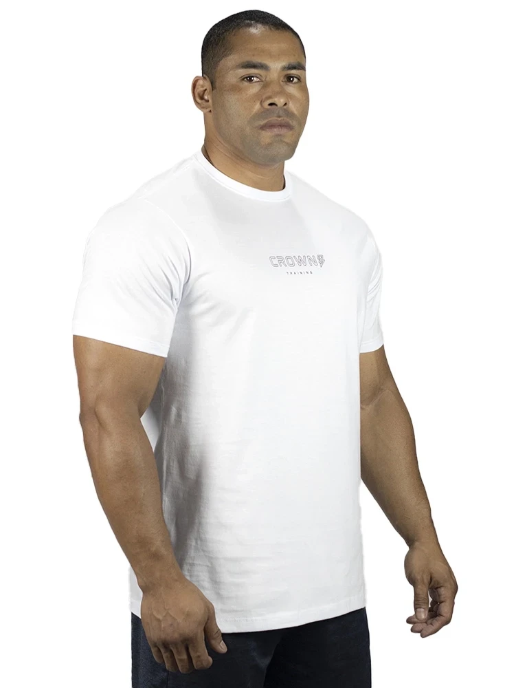 Camiseta Crown Training Strong Branca