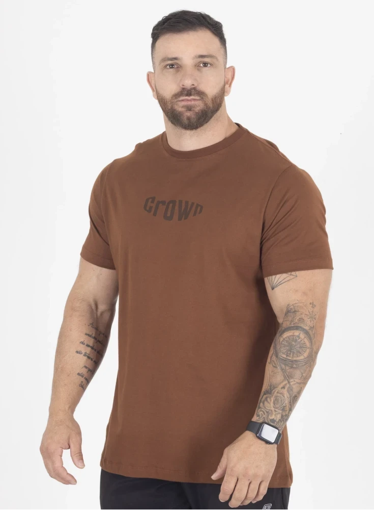 Camiseta Crown Training Bubble  Marrom 